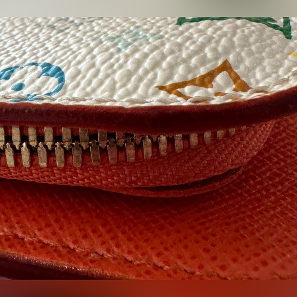 🧡🤍HOST PICK Beautiful Louis Vuitton Multicolor Insolite Wallet WhiteOrange🧡🤍 - Picture 16 of 17